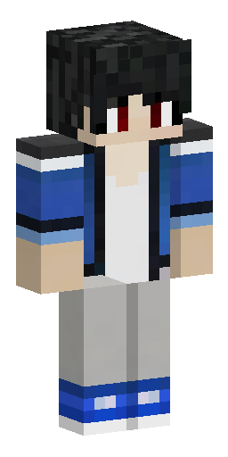 1 boy. He has short dark gray hair with black streaks and bright red eyes. The character… Скин Майнкрафт: 1 boy. He has short dark gray hair with black streaks and bright red eyes. The character…