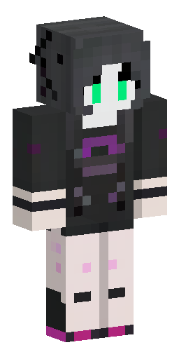 A detailed 64x64 pixel art image of a multi-layered female Minecraft skin, in a… Скин Майнкрафт: A detailed 64x64 pixel art image of a multi-layered female Minecraft skin, in a…
