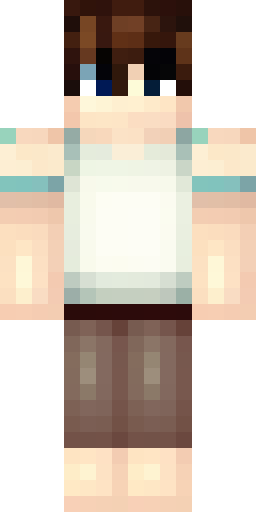 a fair-skinned young man with brown hair, wearing beige jeans and a… Скин Майнкрафт: a fair-skinned young man with brown hair, wearing beige jeans and a…