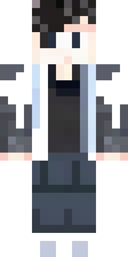 A full-body 3D digital illustration of a Minecraft character boy. He has dark messy… Скин Майнкрафт: A full-body 3D digital illustration of a Minecraft character boy. He has dark messy…