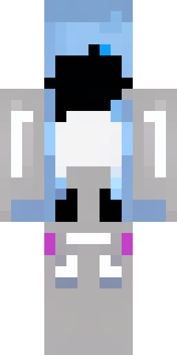 A full-body anime-style Minecraft skin template character, front vi… Скин Майнкрафт: A full-body anime-style Minecraft skin template character, front vi…