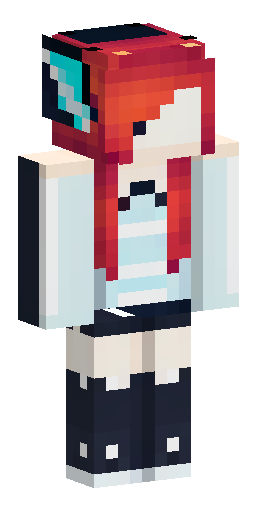 A girl with long red curly hair, she is dressed in medieval clothes, but she looks… Скин Майнкрафт: A girl with long red curly hair, she is dressed in medieval clothes, but she looks…