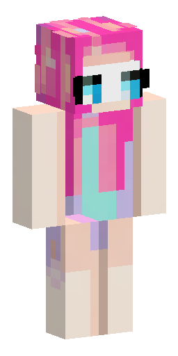 A Minecraft character skin design of a small, adorable floating magical companion and… Скин Майнкрафт: A Minecraft character skin design of a small, adorable floating magical companion and…