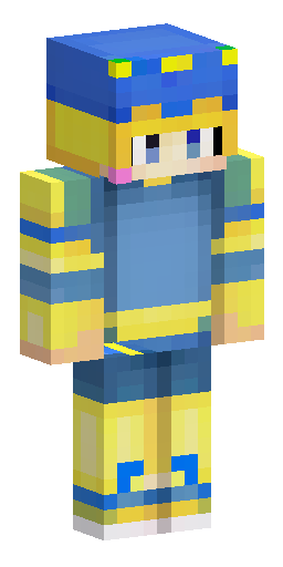 A Minecraft skin He was wearing a blue sweatshirt and pants decorated with stars and… Скин Майнкрафт: A Minecraft skin He was wearing a blue sweatshirt and pants decorated with stars and…