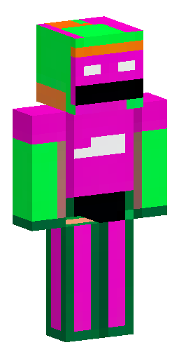 A Minecraft-style blocky pixel art character of a green superhero with diagonal… Скин Майнкрафт: A Minecraft-style blocky pixel art character of a green superhero with diagonal…