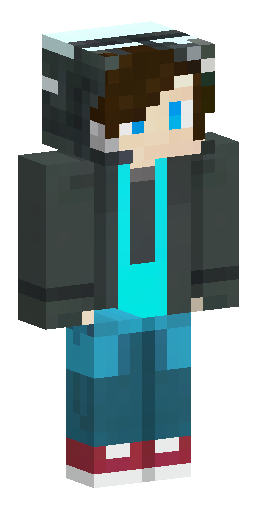 A modern Minecraft player skin designed for a Minecraft Shorts content creator who makes… Скин Майнкрафт: A modern Minecraft player skin designed for a Minecraft Shorts content creator who makes…