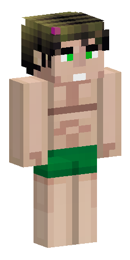 A muscular guy in black boxer shorts, with light brown hair and green eyes. Скин Майнкрафт: A muscular guy in black boxer shorts, with light brown hair and green eyes.