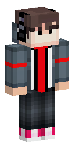 A stylish Minecraft skin of a young guy with short neat hair, wearing a modern black… Скин Майнкрафт: A stylish Minecraft skin of a young guy with short neat hair, wearing a modern black…
