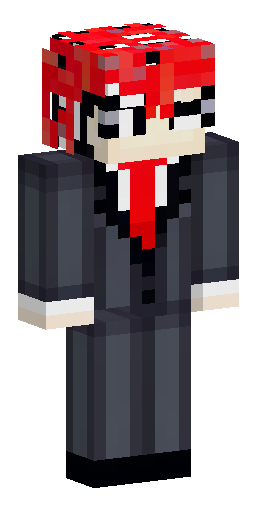 Alex model (slim arms). Anime male doctor. Messy black hair, thick white streak in front… Скин Майнкрафт: Alex model (slim arms). Anime male doctor. Messy black hair, thick white streak in front…