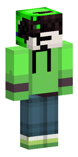 Back view of a character, focusing on the garment design. A person with dark hair (green… Скин Майнкрафт: Back view of a character, focusing on the garment design. A person with dark hair (green…