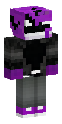 black-purple furry sharkwolf with black gray jeans Скин Майнкрафт: black-purple furry sharkwolf with black gray jeans