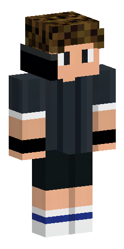 Classic Minecraft Steve character skin, wearing a black Adidas tracksuit. Black zip-up… Скин Майнкрафт: Classic Minecraft Steve character skin, wearing a black Adidas tracksuit. Black zip-up…