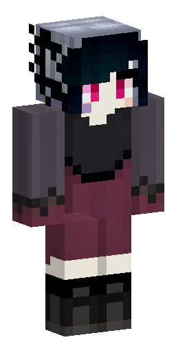 Create a gothic-style bat girl skin for Minecraft. The character sh… Скин Майнкрафт: Create a gothic-style bat girl skin for Minecraft. The character sh…