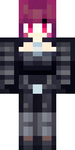 Create a gothic-style bat girl skin for Minecraft. The character should have:. 1. Hair… Скин Майнкрафт: Create a gothic-style bat girl skin for Minecraft. The character should have:. 1. Hair…