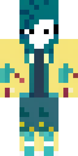 Скин Майнкрафт: Create a Minecraft skin based on this character design. A slim huma…