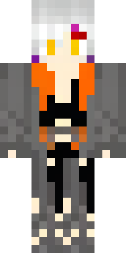 Fantasy female Minecraft skin — a humanoid Blaze sorceress. She has… Скин Майнкрафт: Fantasy female Minecraft skin — a humanoid Blaze sorceress. She has…