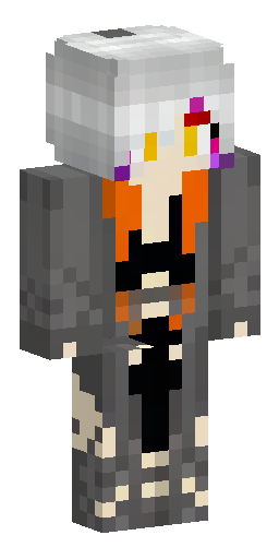 Fantasy female Minecraft skin — a humanoid Blaze sorceress. She has… Скин Майнкрафт: Fantasy female Minecraft skin — a humanoid Blaze sorceress. She has…