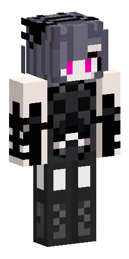 Female demon Minecraft skin, pale skin, long light hair with bangs, two large curved… Скин Майнкрафт: Female demon Minecraft skin, pale skin, long light hair with bangs, two large curved…