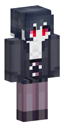 Female vampire character for a Minecraft skin. Pale, almost porcela… Скин Майнкрафт: Female vampire character for a Minecraft skin. Pale, almost porcela…