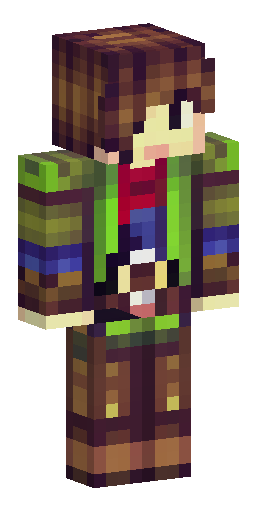 Фэнтези-путешественник для Minecraft. Молодой парень с коричневыми волосами… Скин Майнкрафт: Фэнтези-путешественник для Minecraft. Молодой парень с коричневыми волосами…