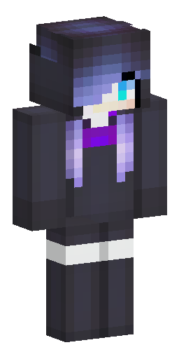 Girl Minecraft skin, pale skin, black hime hair, cat ears, lilac eyes. Oversized black… Скин Майнкрафт: Girl Minecraft skin, pale skin, black hime hair, cat ears, lilac eyes. Oversized black…