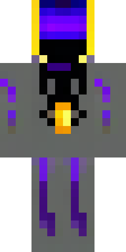 Голова: Капюшон глубокого фиолетового или антрацитового цвета. Из-п… Скин Майнкрафт: Голова: Капюшон глубокого фиолетового или антрацитового цвета. Из-п…