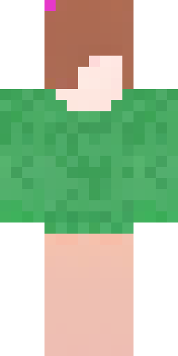 Green checkered sweater, long sleeves. White skin. Dark green pants. Black hair, long. Скин Майнкрафт: Green checkered sweater, long sleeves. White skin. Dark green pants. Black hair, long.