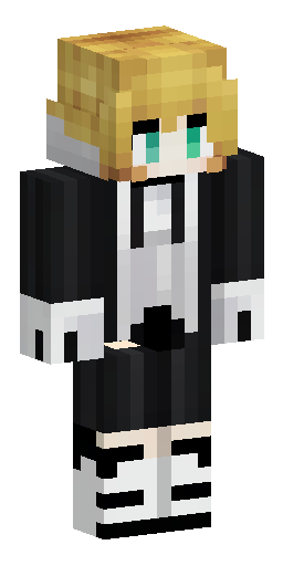 Hange Zoë from Attack on Titan, Minecraft skin, elegant black-and-g… Скин Майнкрафт: Hange Zoë from Attack on Titan, Minecraft skin, elegant black-and-g…