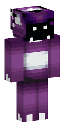 Mad monster look, completely dark purple and black skin, glowing sh… Скин Майнкрафт: Mad monster look, completely dark purple and black skin, glowing sh…