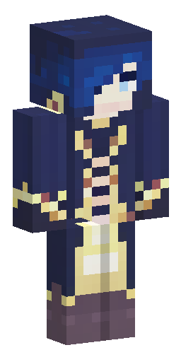 mage from magic: the gathering in dark blue cloak and with dark hair Скин Майнкрафт: mage from magic: the gathering in dark blue cloak and with dark hair