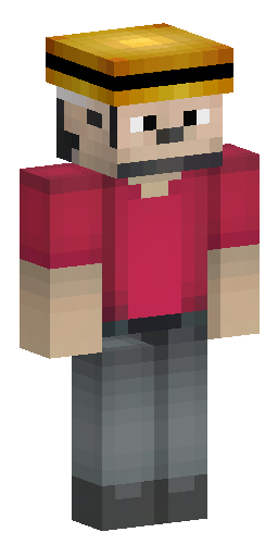 man with cool hat, red shirt. Скин Майнкрафт: man with cool hat, red shirt.