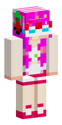 милая девушка в клубничном Minecraft скине с розовыми волосами сердечными очками… Скин Майнкрафт: милая девушка в клубничном Minecraft скине с розовыми волосами сердечными очками…