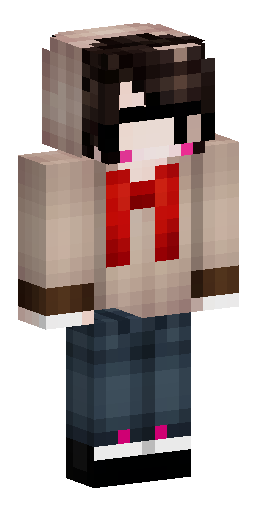 Minecraft girl skin, aesthetic cute girl with dark brown wavy hair in a low ponytail… Скин Майнкрафт: Minecraft girl skin, aesthetic cute girl with dark brown wavy hair in a low ponytail…
