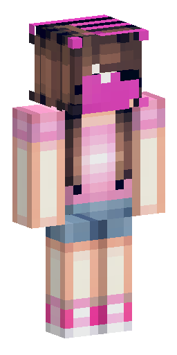 Minecraft girl skin. Straight medium brown hair with neat bangs. Smiling face. She is… Скин Майнкрафт: Minecraft girl skin. Straight medium brown hair with neat bangs. Smiling face. She is…