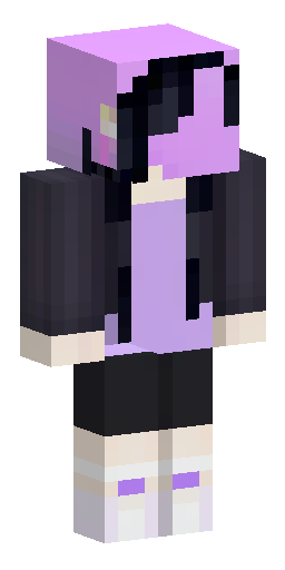 Minecraft skin 64×64, TheEdge: pale girl with very long straight black hair, gray eyes… Скин Майнкрафт: Minecraft skin 64×64, TheEdge: pale girl with very long straight black hair, gray eyes…