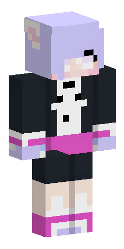 Minecraft skin, 64x64, front and back view. Femboy character. The head must have cute… Скин Майнкрафт: Minecraft skin, 64x64, front and back view. Femboy character. The head must have cute…