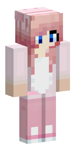 Minecraft skin, 64x64, Java Edition, two-layer, pastel pink palette. Hair: F8D9E7. Outer… Скин Майнкрафт: Minecraft skin, 64x64, Java Edition, two-layer, pastel pink palette. Hair: F8D9E7. Outer…