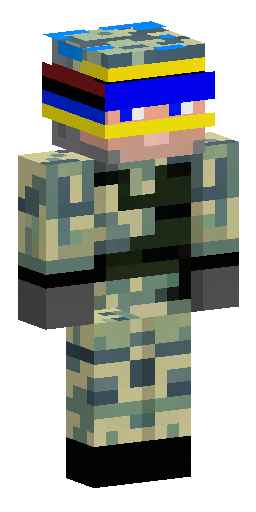 Minecraft skin 64x64, modern Ukrainian military soldier, pixel art style, MM14… Скин Майнкрафт: Minecraft skin 64x64, modern Ukrainian military soldier, pixel art style, MM14…