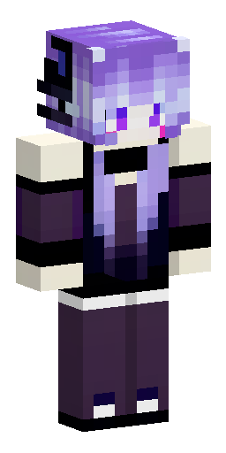 Minecraft skin 64x64 pixel art, anime girl, dark purple long hair, purple cat ears… Скин Майнкрафт: Minecraft skin 64x64 pixel art, anime girl, dark purple long hair, purple cat ears…
