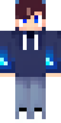 Minecraft skin, boy in a dark blue galaxy hoodie with a hood up, glowing white eyes… Скин Майнкрафт: Minecraft skin, boy in a dark blue galaxy hoodie with a hood up, glowing white eyes…