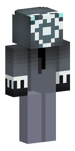 Minecraft skin, character known as The Watcher, white empty glowing… Скин Майнкрафт: Minecraft skin, character known as The Watcher, white empty glowing…