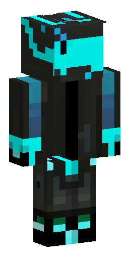 Minecraft skin, cyberpunk enderman style boy, dark obsidian jacket with futuristic… Скин Майнкрафт: Minecraft skin, cyberpunk enderman style boy, dark obsidian jacket with futuristic…