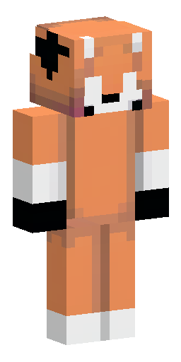 Minecraft skin design, character model turnaround. A person wearing a bright orange fox… Скин Майнкрафт: Minecraft skin design, character model turnaround. A person wearing a bright orange fox…