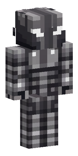 Minecraft skin design. Dark knight in massive, forged armor made of darkened steel. The… Скин Майнкрафт: Minecraft skin design. Dark knight in massive, forged armor made of darkened steel. The…