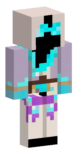 Minecraft skin, fantasy star nomad mage. Dark void face with two glowing cyan pixel… Скин Майнкрафт: Minecraft skin, fantasy star nomad mage. Dark void face with two glowing cyan pixel…