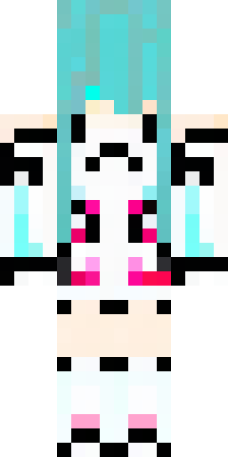 Скин Майнкрафт: Minecraft skin, Hatsune Miku, anime cyborg girl, giant long twin ta…