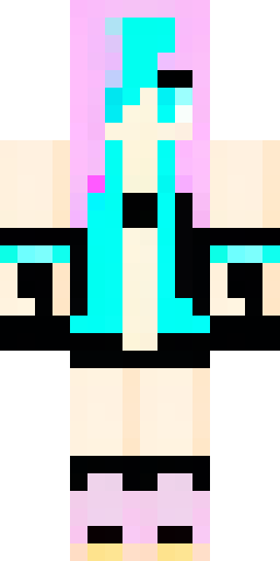 Minecraft skin, Hatsune Miku, anime cyborg girl, giant long twin ta… Скин Майнкрафт: Minecraft skin, Hatsune Miku, anime cyborg girl, giant long twin ta…
