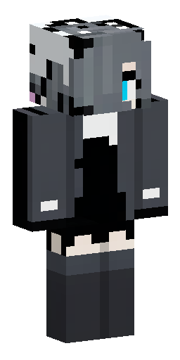 Minecraft skin layout template, full body. Clothing: completely pitch black outfit.… Скин Майнкрафт: Minecraft skin layout template, full body. Clothing: completely pitch black outfit.…