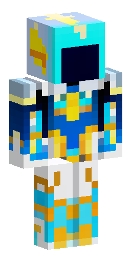 Minecraft skin, male character, slim model. Bright white and light blue knight armor… Скин Майнкрафт: Minecraft skin, male character, slim model. Bright white and light blue knight armor…