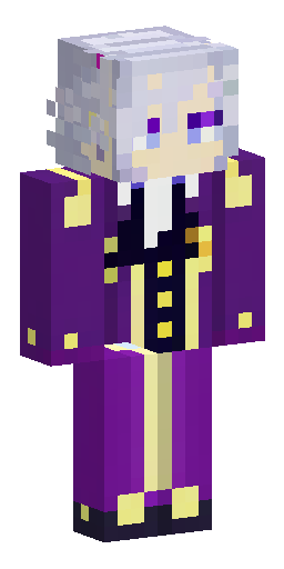 Minecraft skin, male, Finocchio Barzini from anime, silver wavy hair, purple eyes… Скин Майнкрафт: Minecraft skin, male, Finocchio Barzini from anime, silver wavy hair, purple eyes…